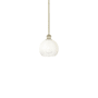 Innovations Lighting Brookhaven Globe 8" Wide Mini Pendant Antique Brass / Opal