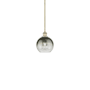 Innovations Lighting Brookhaven Globe 8" Wide Mini Pendant Antique Brass / Slate