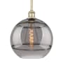 Innovations Lighting Rochester 12" Wide Pendant Antique Brass / Light Smoke