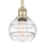 Innovations Lighting Rochester 6" Wide Mini Pendant Antique Brass / Clear