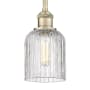 Innovations Lighting Bridal Veil 5" Wide Mini Pendant Antique Brass
