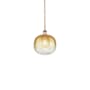 Innovations Lighting Brookhaven Sphere 11" Wide Mini Pendant Antique Copper / Amber