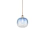 Innovations Lighting Brookhaven Sphere 11" Wide Mini Pendant Antique Copper / Sapphire Blue