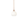 Innovations Lighting Brookhaven Globe 8" Wide Mini Pendant Antique Copper / Opal