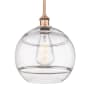 Innovations Lighting Rochester 12" Wide Pendant Antique Copper / Clear