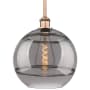 Innovations Lighting Rochester 12" Wide Pendant Antique Copper / Light Smoke