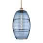 Innovations Lighting Vaz 10" Wide Mini Pendant Antique Copper / Princess Blue