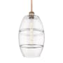 Innovations Lighting Vaz 10" Wide Mini Pendant Antique Copper / Clear