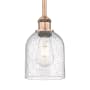 Innovations Lighting Bella 6" Wide Mini Pendant Antique Copper / Seedy