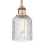 Innovations Lighting Bridal Veil 5" Wide Mini Pendant Antique Copper