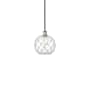 Innovations Lighting Farmhouse Rope 10" Wide Mini Pendant Black Antique Brass / Clear Glass with White Rope