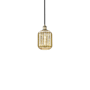 Innovations Lighting Preston 7" Wide Mini Pendant Black Antique Brass / Mercury
