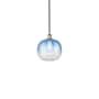 Innovations Lighting Brookhaven Sphere 11" Wide Mini Pendant Black Antique Brass / Sapphire Blue