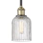 Innovations Lighting Bridal Veil 5" Wide Mini Pendant Black Antique Brass