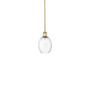 Innovations Lighting Preston 7" Wide Mini Pendant Brushed Brass / Clear