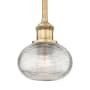 Innovations Lighting Ithaca 6" Wide Mini Pendant Brushed Brass