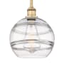 Innovations Lighting Rochester 10" Wide Mini Pendant Brushed Brass / Clear