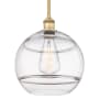Innovations Lighting Rochester 12" Wide Pendant Brushed Brass / Clear