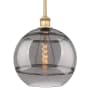 Innovations Lighting Rochester 12" Wide Pendant Brushed Brass / Light Smoke