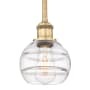 Innovations Lighting Rochester 6" Wide Mini Pendant Brushed Brass / Clear