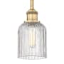 Innovations Lighting Bridal Veil 5" Wide Mini Pendant Brushed Brass
