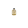 Innovations Lighting Preston 7" Wide Mini Pendant Matte Black / Mercury