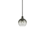 Innovations Lighting Brookhaven Globe 8" Wide Mini Pendant Matte Black / Slate