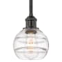Innovations Lighting Rochester 6" Wide Mini Pendant Matte Black / Clear