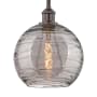 Innovations Lighting Athens Deco Swirl 10" Wide Mini Pendant Oil Rubbed Bronze