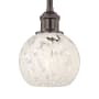 Innovations Lighting White Mouchette 6" Wide Mini Pendant Oil Rubbed Bronze
