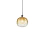 Innovations Lighting Brookhaven Sphere 11" Wide Mini Pendant Oil Rubbed Bronze / Amber