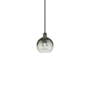 Innovations Lighting Brookhaven Globe 8" Wide Mini Pendant Oil Rubbed Bronze / Slate