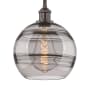 Innovations Lighting Rochester 10" Wide Mini Pendant Oil Rubbed Bronze / Light Smoke