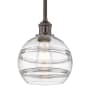 Innovations Lighting Rochester 8" Wide Mini Pendant Oil Rubbed Bronze / Clear