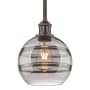 Innovations Lighting Rochester 8" Wide Mini Pendant Oil Rubbed Bronze / Light Smoke
