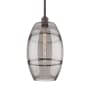 Innovations Lighting Vaz 10" Wide Mini Pendant Oil Rubbed Bronze / Light Smoke