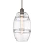 Innovations Lighting Vaz 8" Wide Mini Pendant Oil Rubbed Bronze / Clear