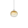 Innovations Lighting Brookhaven Sphere 11" Wide Mini Pendant Polished Chrome / Amber