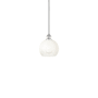 Innovations Lighting Brookhaven Globe 8" Wide Mini Pendant Polished Chrome / Opal