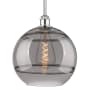 Innovations Lighting Rochester 12" Wide Pendant Polished Chrome / Light Smoke