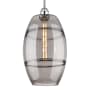 Innovations Lighting Vaz 10" Wide Mini Pendant Polished Chrome / Light Smoke