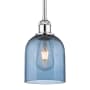 Innovations Lighting Bella 6" Wide Mini Pendant Polished Chrome / Princess Blue