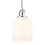 Innovations Lighting Bella 6" Wide Mini Pendant Polished Chrome / Glossy White