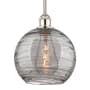 Innovations Lighting Athens Deco Swirl 10" Wide Mini Pendant Polished Nickel