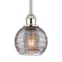 Innovations Lighting Athens Deco Swirl 6" Wide Mini Pendant Polished Nickel