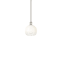 Innovations Lighting Brookhaven Globe 8" Wide Mini Pendant Polished Nickel / Opal