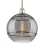Innovations Lighting Rochester 12" Wide Pendant Polished Nickel / Light Smoke