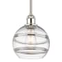 Innovations Lighting Rochester 8" Wide Mini Pendant Polished Nickel / Clear