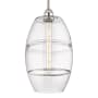 Innovations Lighting Vaz 10" Wide Mini Pendant Polished Nickel / Clear