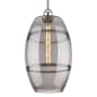 Innovations Lighting Vaz 10" Wide Mini Pendant Polished Nickel / Light Smoke